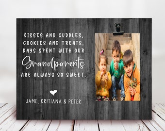 Personalized Grandparents Gift Picture Frame - New Grandparents Gift - Gift From Grandchild - Personalized Grandparents Gift