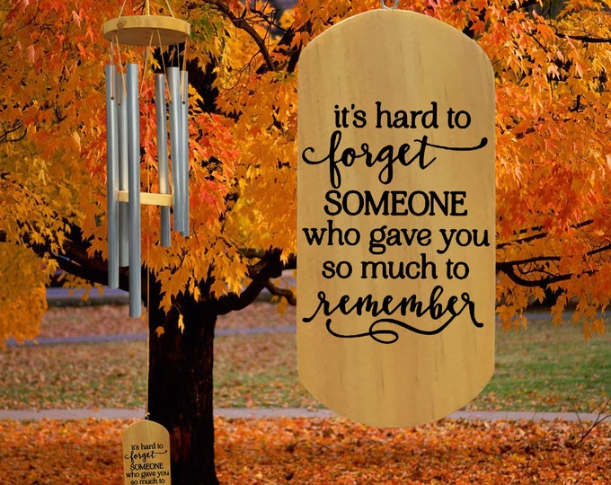 Personalized Wind Chimes | Memorial Tribute | In Loving Memory Of | Wind Chime | In Memory Of | Remembrance Wind Chime