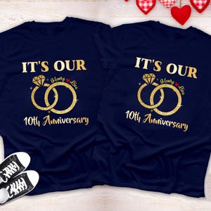トップス 10th Anniversary Logo Embroidery Tee 36 Celebrating 10th Anniversary Shirts, Matching Shirts, Group