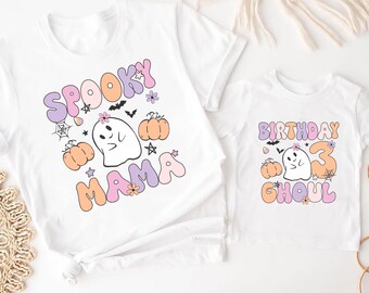 Halloween Matching Birthday Shirts, Birthday Ghoul Shirt, Halloween Birthday Party, Halloween Birthday Girl, Kid Birthday Shirt