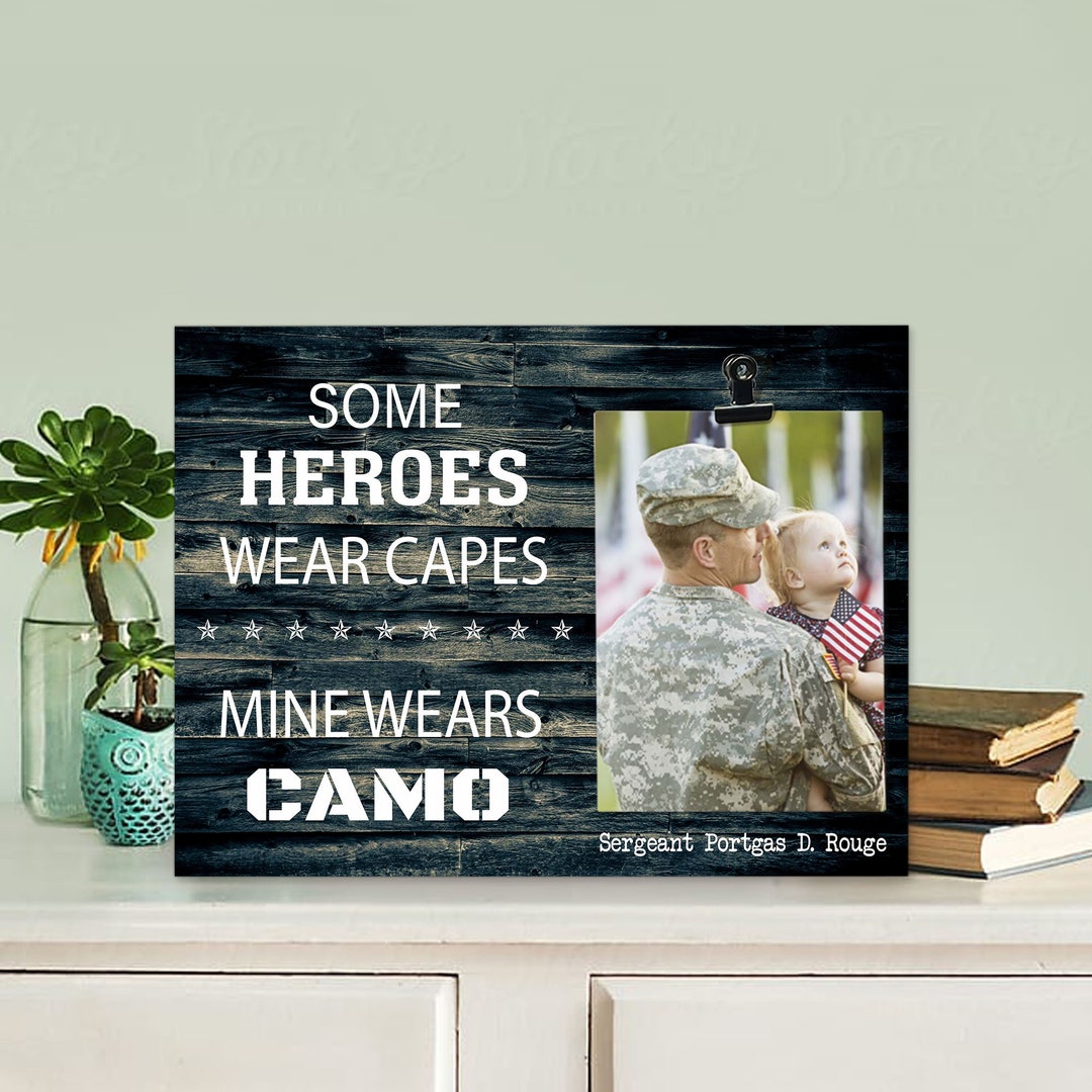 Army Mom Gift Army Military Picture Frame Proud Army Family image