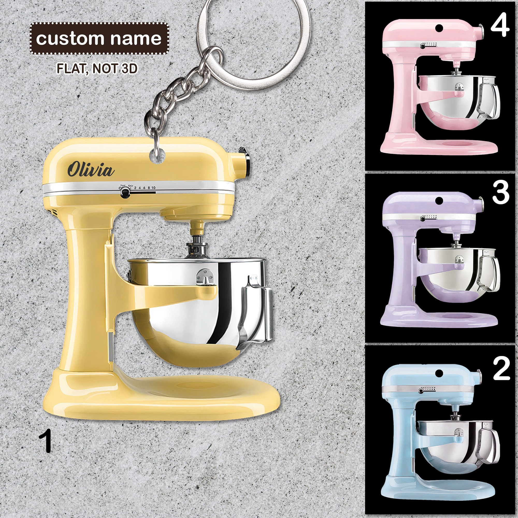 Grafix - Adesivi per Kitchen Aid Classic e Artisan, Colore: Argento e Antracite