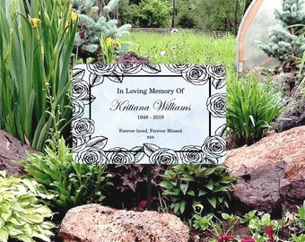 Personalised Memorial Plaque Stake, Grave Marker, Memorial Plaque, Memorial Grave Marker, In Memory Sign, In loving memory of