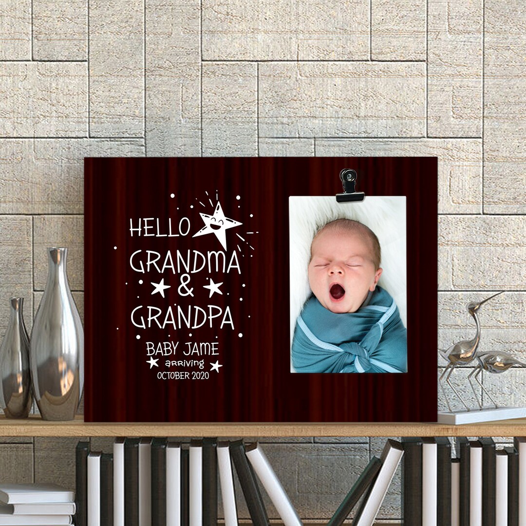 Pregnancy Announcement Frame Grandparents, Baby Announcement Frame