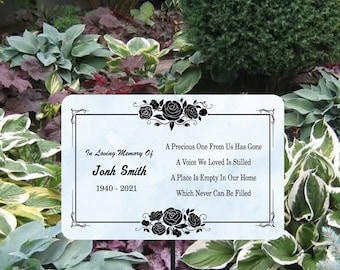 Personalised Memorial Plaque Stake, Grave Marker, Memorial Plaque, Memorial Grave Marker, In Memory Sign, In loving memory of