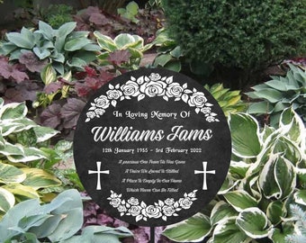 Personalised Memorial Plaque Stake, Grave Marker, Memorial Plaque, Memorial Grave Marker, In Memory Sign, In loving memory of