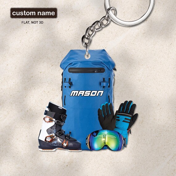 Skiing keychain best sale