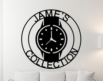 Watch Collection Sign, Luxury Watch Decor, Wrist Watch Sign, Watch Lover Gift, Wrist watch Metal sign, Watch Collector Gift, Watch Box Sign