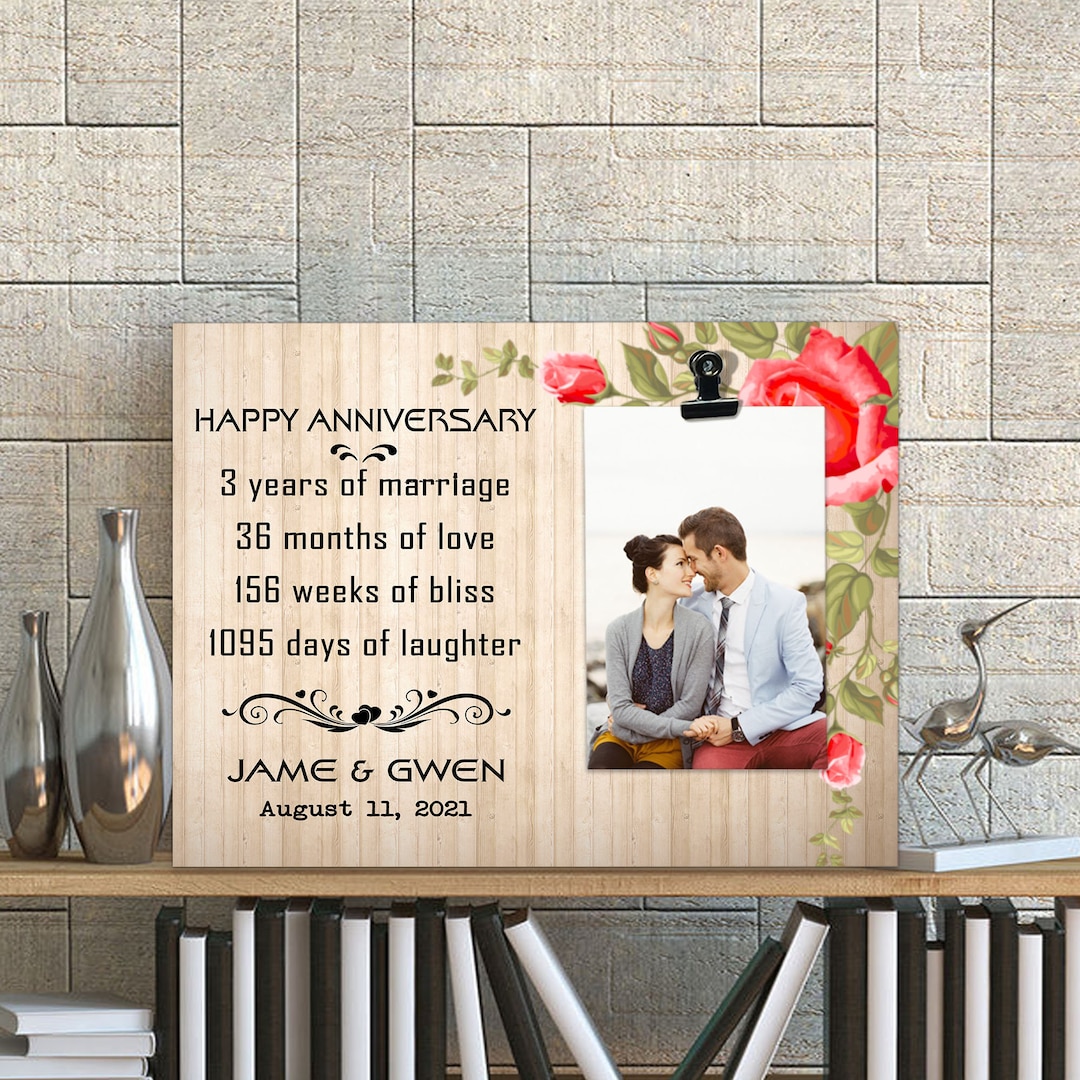 Years Wedding Anniversary, 3th Wedding Anniversary Photo Print - Main Image