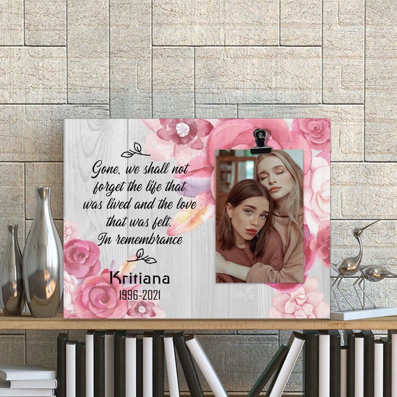 Personalized memorial frame, Sympathy picture frame, Bereavement Condolence,Bereavement Condolence Keepsake, Grieving Friend, Grieving gift