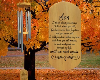 Pérdida de un hijo, Carillón de viento conmemorativo, Pérdida de un hijo, Regalo de condolencia, Carillón de viento de condolencia, Regalo de duelo, Pérdida de un ser querido, Carillón de viento personalizado