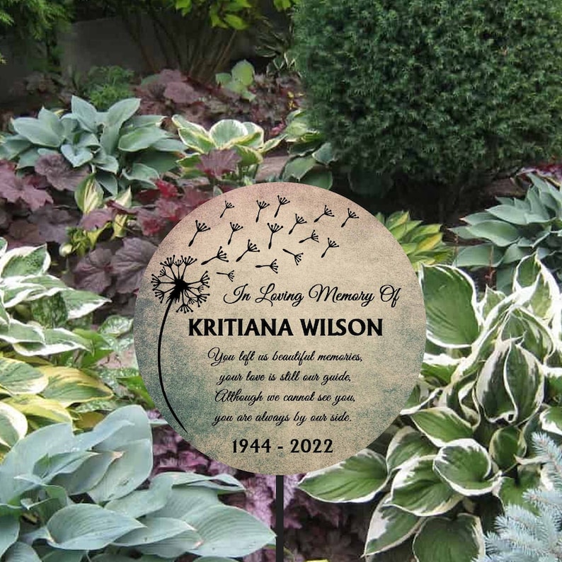 Personalised Memorial Plaque Stake Grave Marker Memorial Etsy