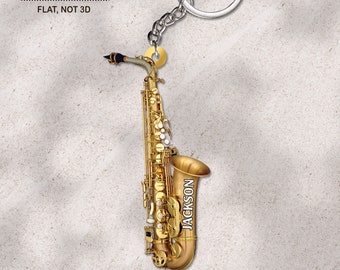 3er-Set Mini-Saxophon Schlüsselanhänger – Legierungs-Anhänger, 10,5 Cm – Perfektes Geschenk Für Musikfans
