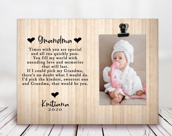 Mother's Day Grandma Gift For Grandma  Gift From Grandkids Picture Frame  Grandma Gift  Personalized Grandma Gift  5x7 Picture Frame
