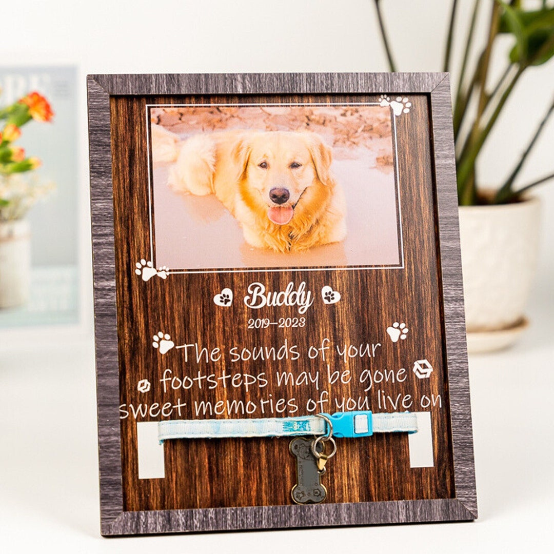 Dog Collar Memorial, Memorial Pet Collar Sign, Dog Loss Gift, Pet