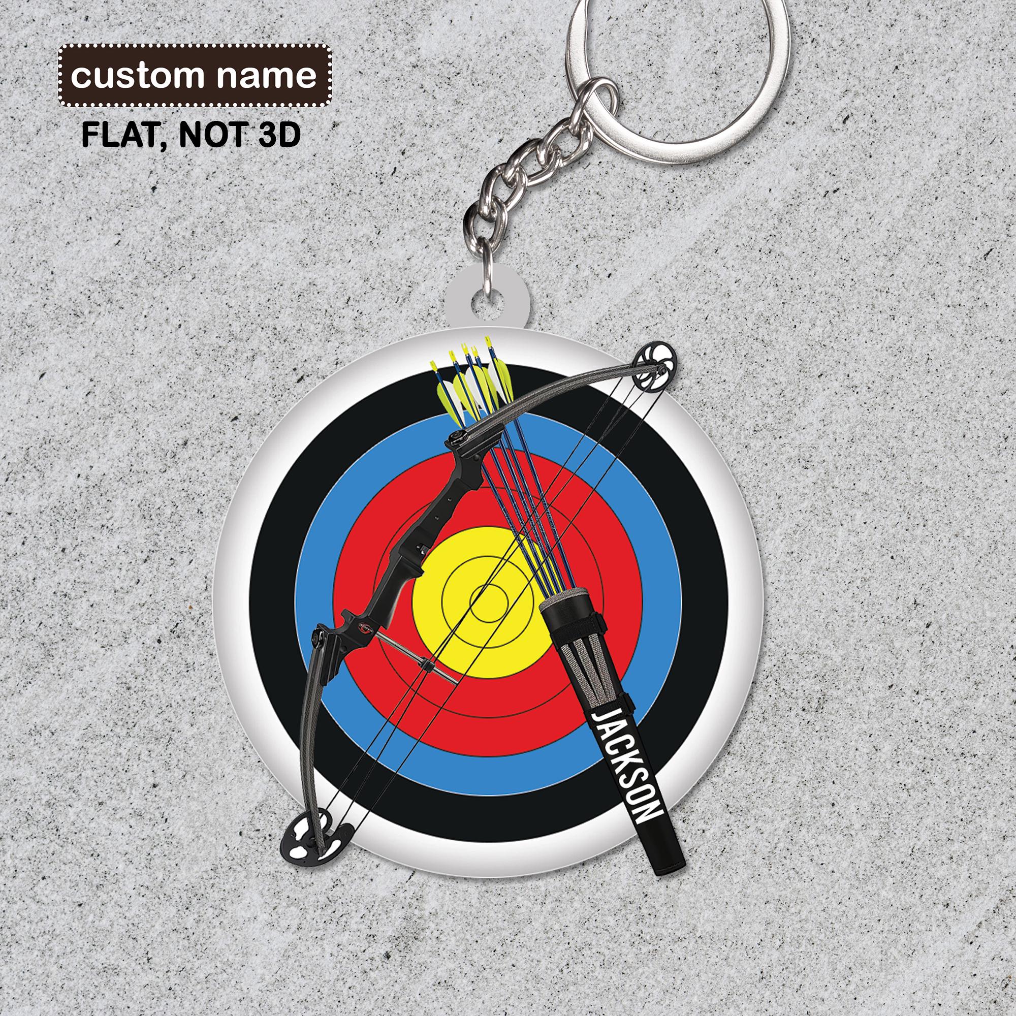 Portachiavi NFAS Field Archery – Handmade Laser Cut Acrylic: Stile E Passione Per L’Arciere!