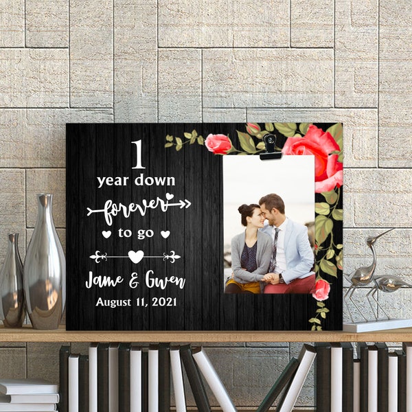 1 Years Wedding Anniversary, 1st Wedding Anniversary Photo Print, Personalized photo frames 1 Years Wedding Anniversary, Ideas for gifts