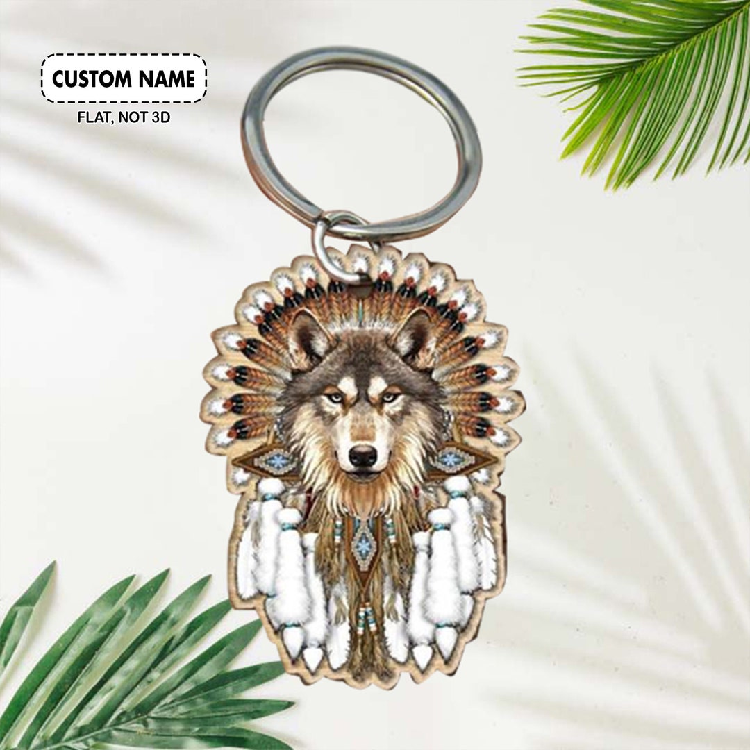 Native Key Chain Native American Custom Shape Acrylic Keychain, Native American Keychain ...