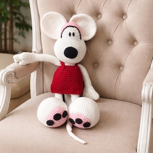 Häkelanleitung Maus XL Amigurumi