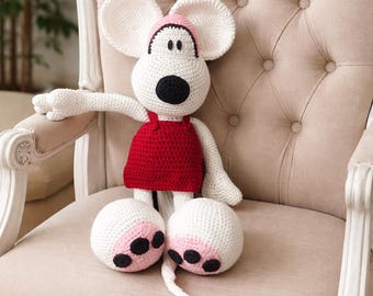 Schema all'uncinetto Topo XL Amigurumi