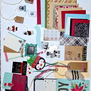 Kerst themadagboek efemere kit