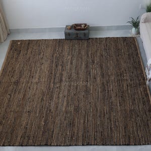 Tie-Dye Jute Area Rug | Chunky Minimalist Runner image 5