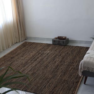 Tie-Dye Jute Area Rug | Chunky Minimalist Runner image 2