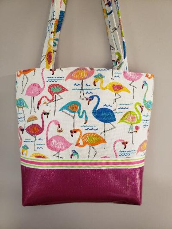 Pink Flamingos Purse Etsy