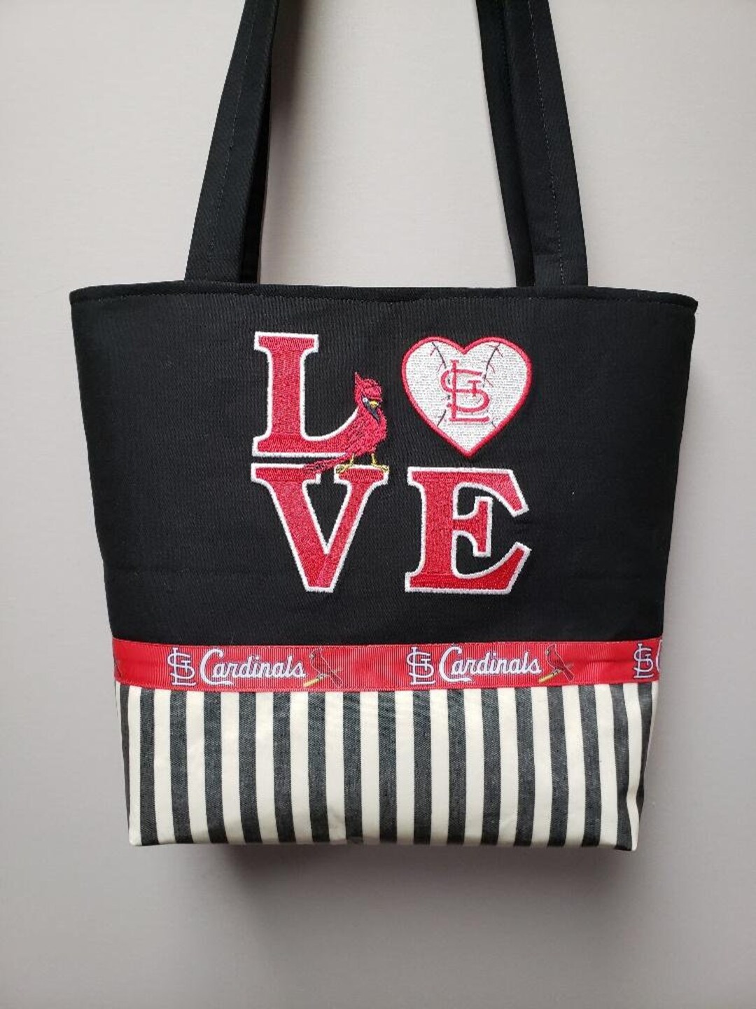 STL Cardinals Purse With a Vinyl Bottom Etsy
