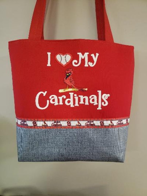 St. Louis Cardinals Purse with A Vinyl Bottom