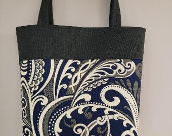 Blue Paisley Purse