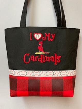 St. Louis Cardinals MLB Patchwork Tote Bag With Team Logos