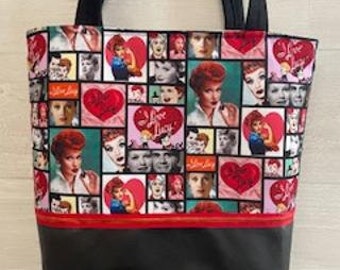 I Love Lucy Purse with a Vinyl Bottom