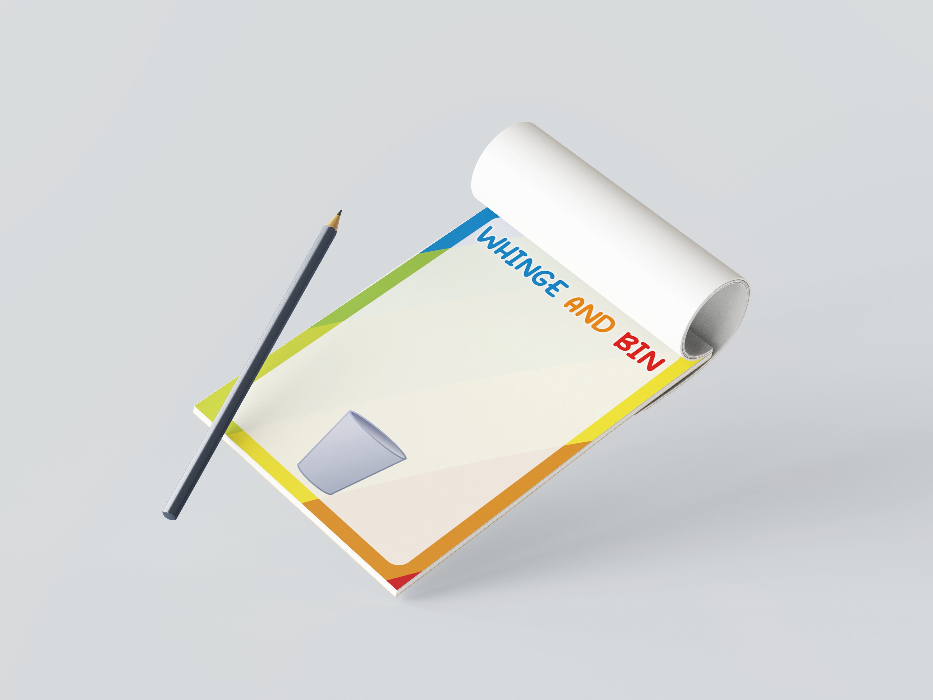 Whinge & Bin Pad A6 Notepad: Mental Health & Wellbeing
