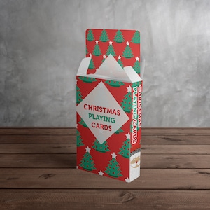 Colourful Christmas Playing Cards - 52 Playing Cards - Card Game, Stocking Filler / Birthday Present