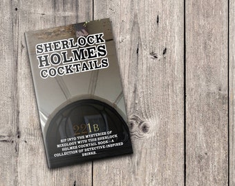 Sherlock Holmes Cocktail Book! Mini Adult Cocktail Making, Stocking Filler / Birthday Gift