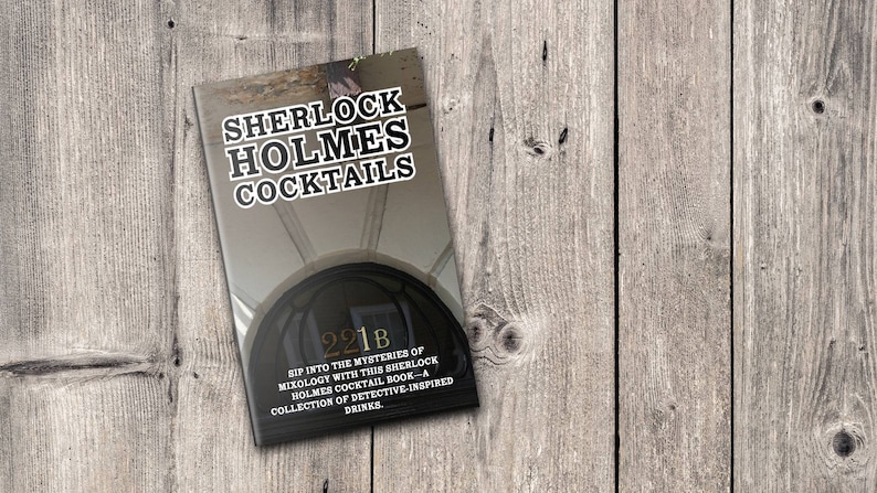Sherlock Holmes Cocktail Book - Mini Adult Cocktail Making Guide
