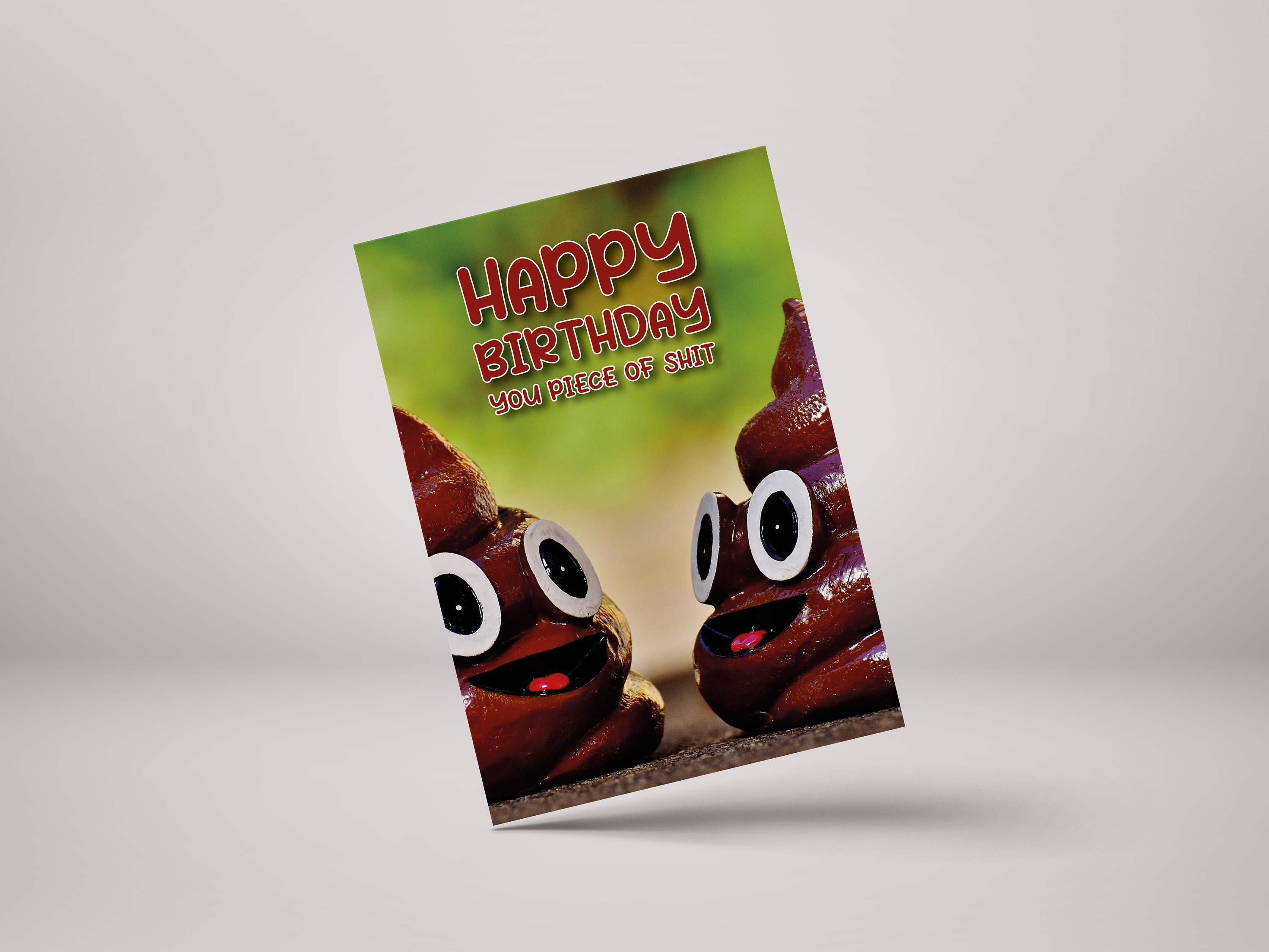 Funny Birthday Card for Friend - Rude Profane Greeting for Him/Her