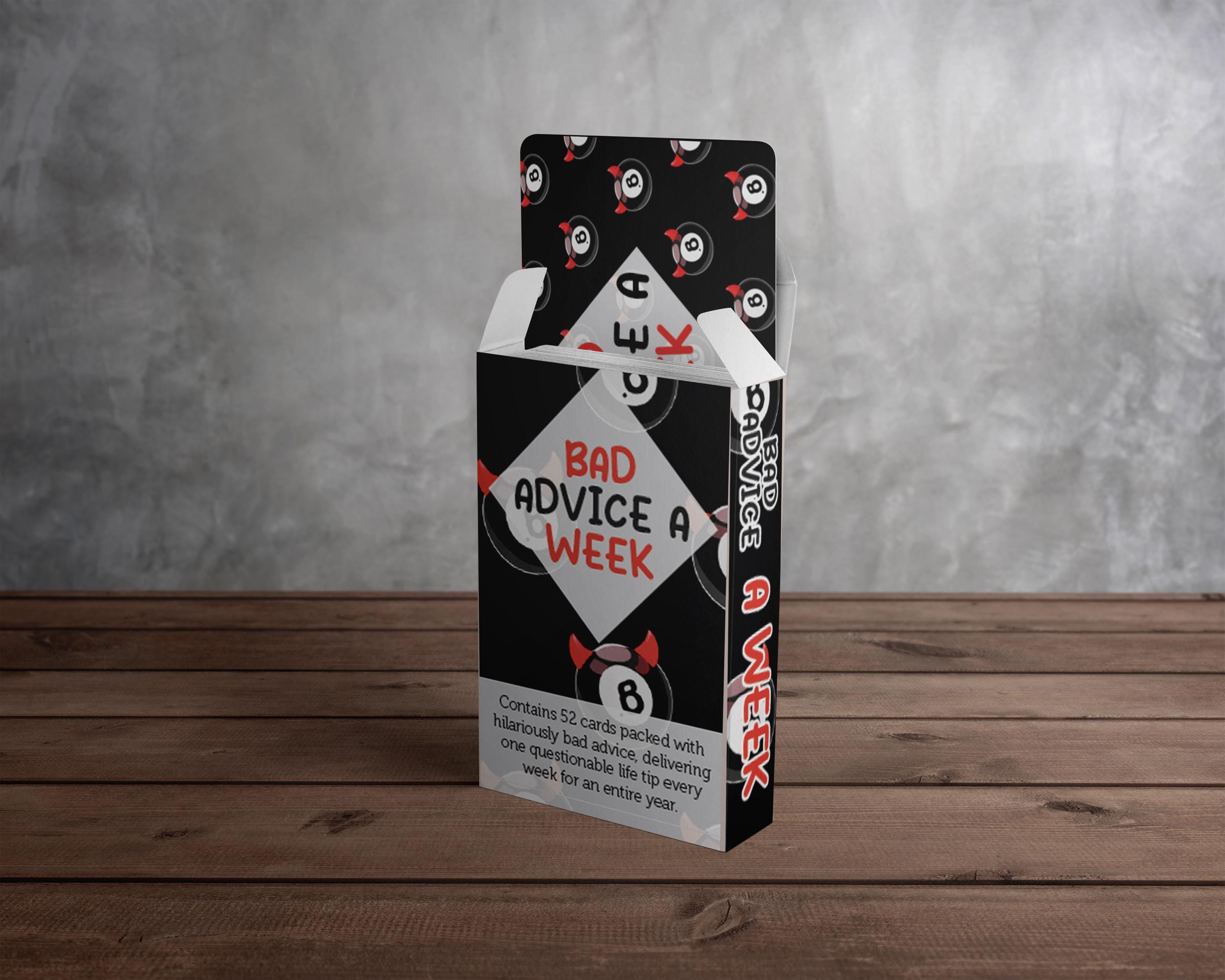 Bad Advice Cards - Funny Life Tips Card Game, Adult Joke Gift for Adults