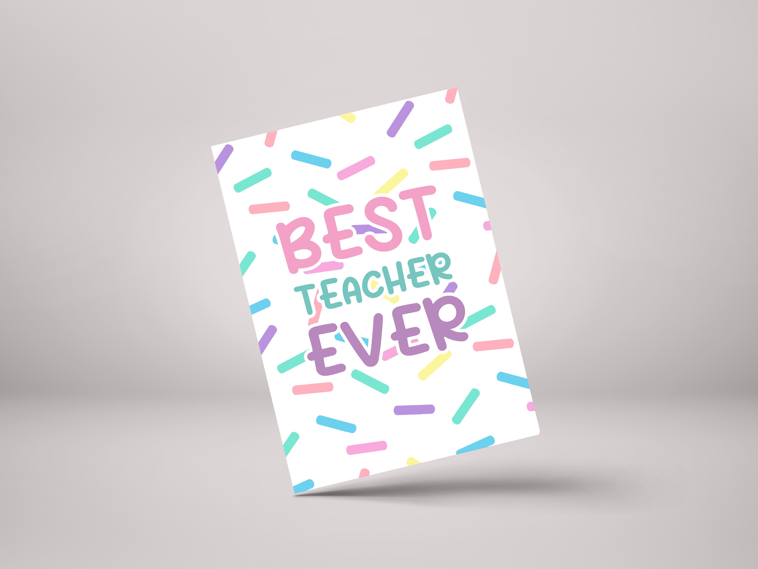 Best Teacher Ever Funny Card - Thank You Teacher Gift