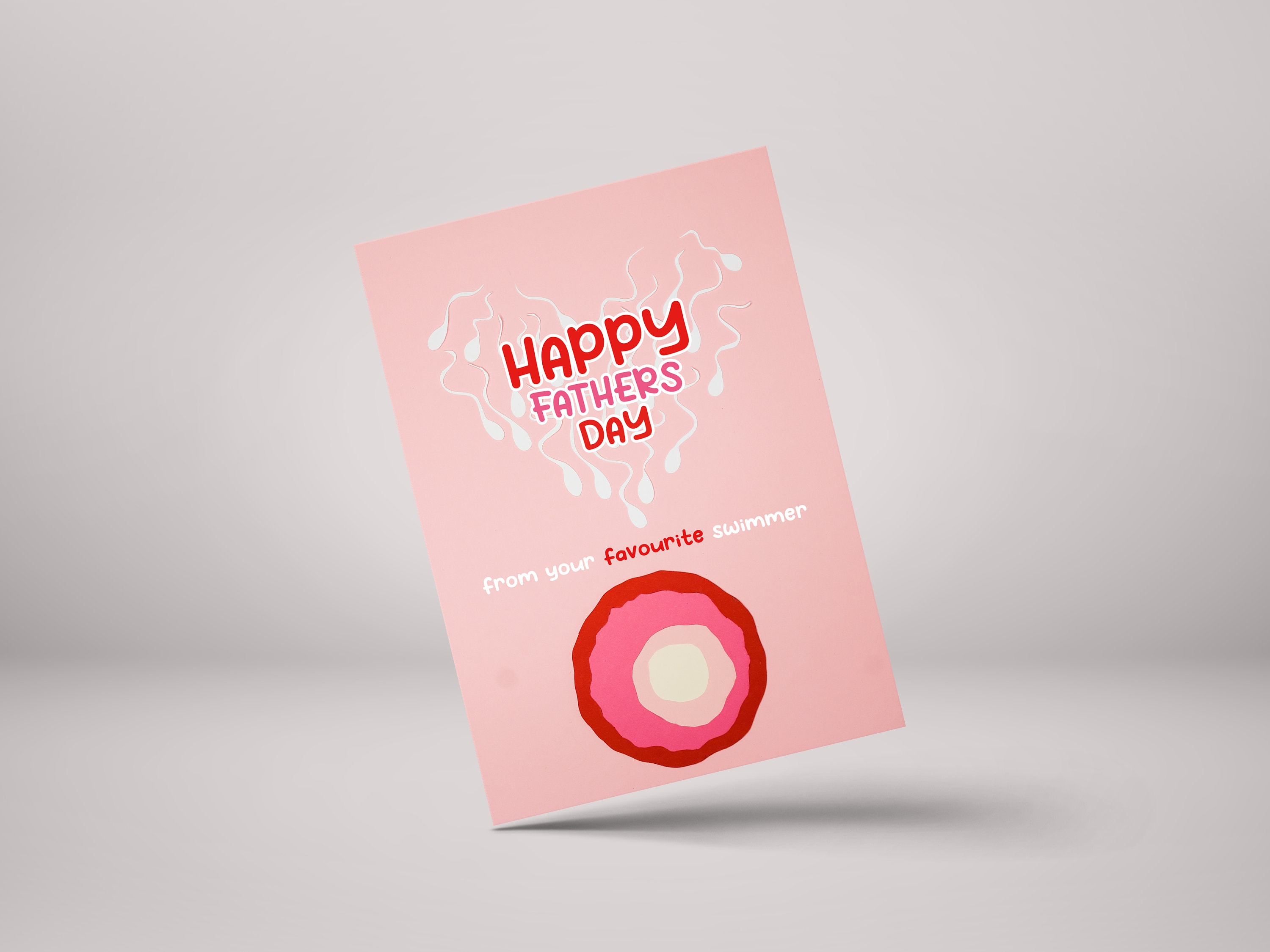 Father's Day Card for Swimmers - Funny Greeting Card