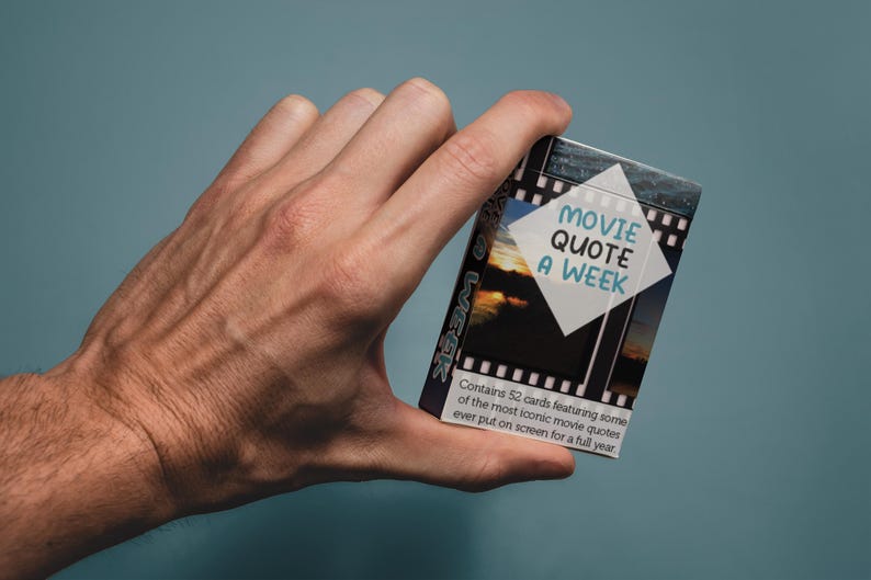 Movie Quote A Week – 52 Film Quote Cards — additional product photograph 2