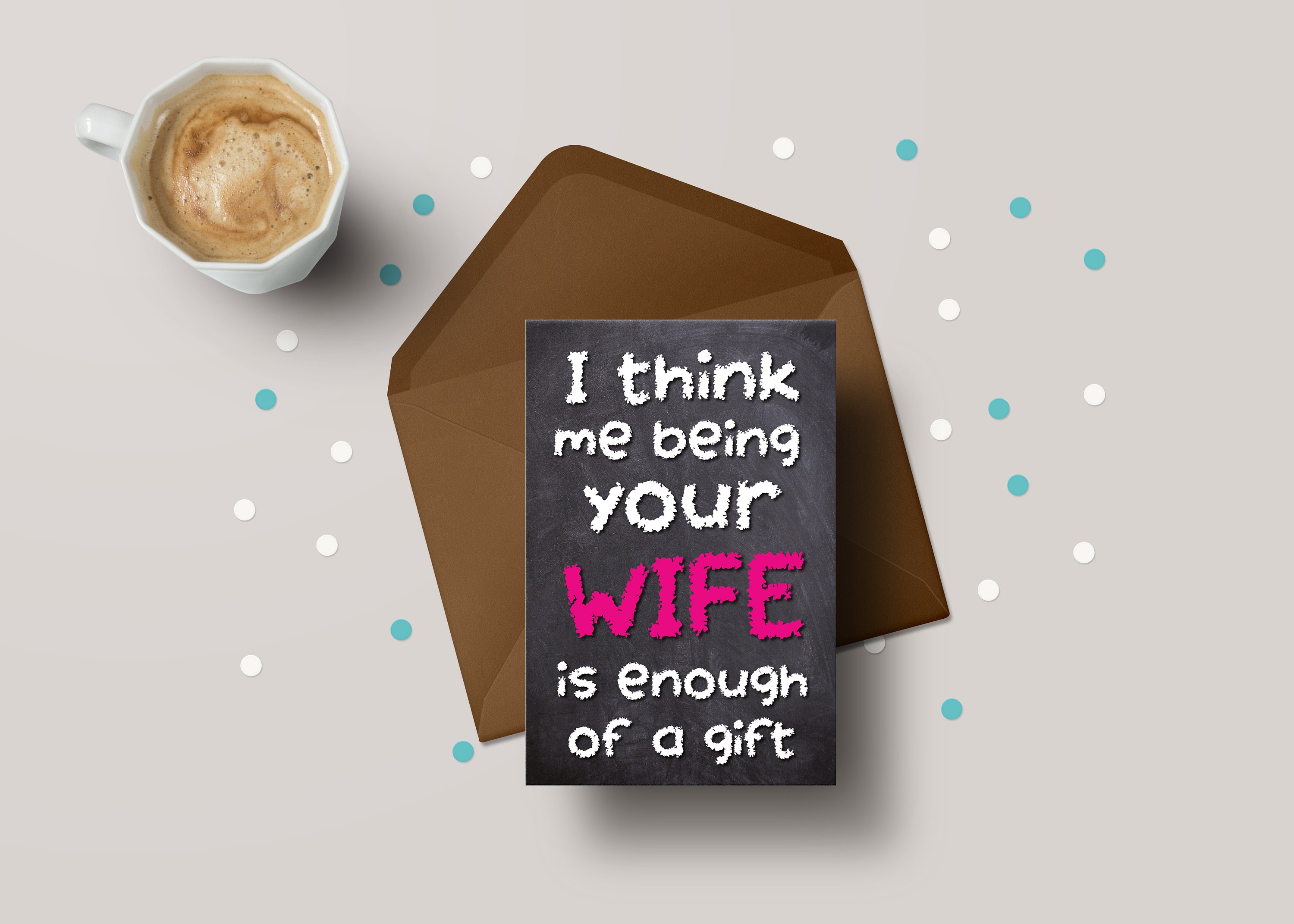 Husband Birthday Card - Funny Anniversary Gift from Wife Gift Wife Gift