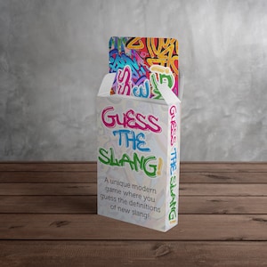 Indovina il significato dello slang - 52 carte da gioco (gioco per adulti/famiglie, giochi di Natale e giochi festivi)