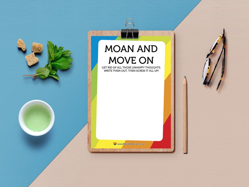 Moan And Move On Notepad Moan & Move on Pad A6 Notepad Self Care Mental Health - Etsy UK