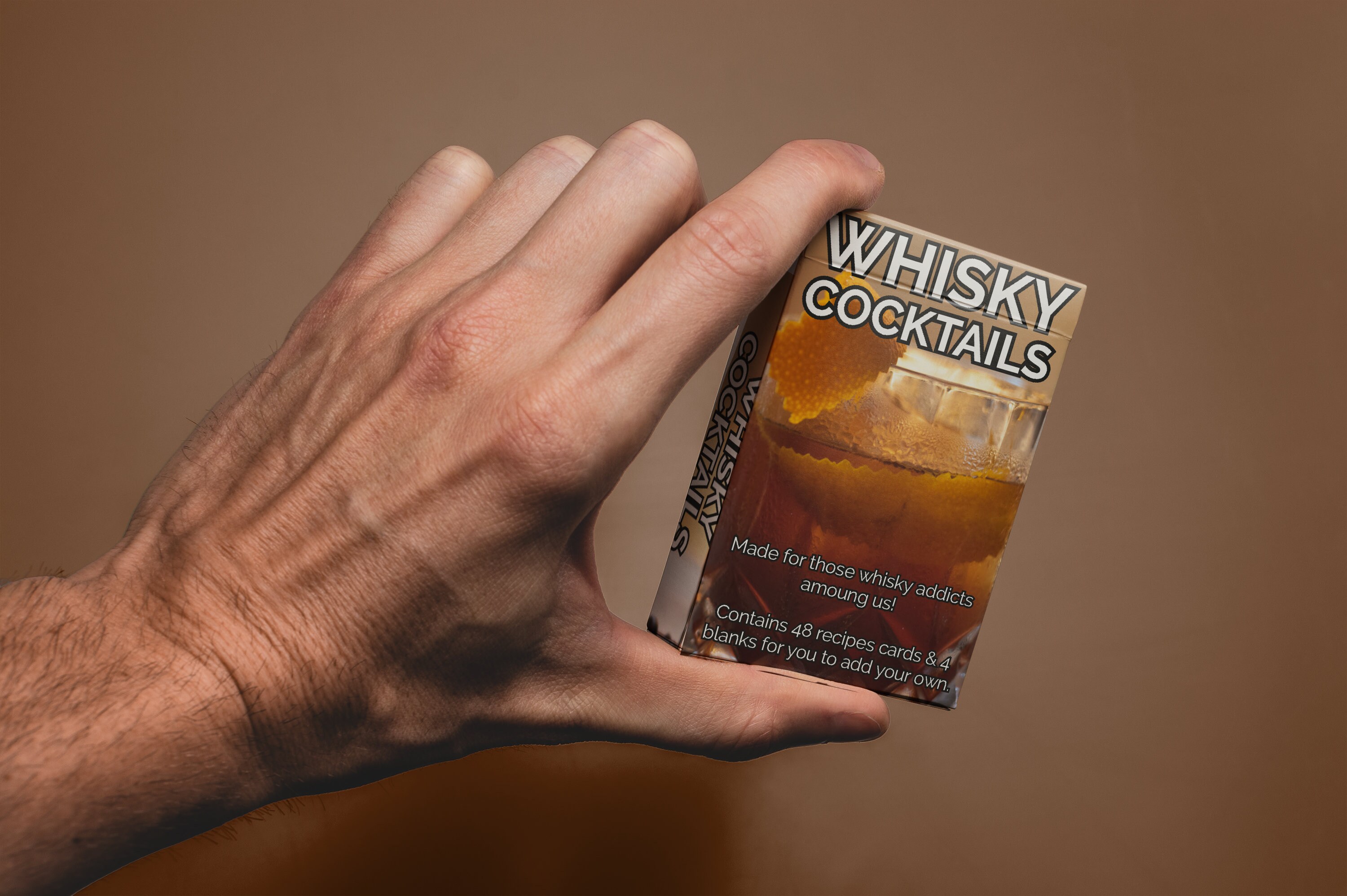 Whisky Cocktail Recipe Cards - Date Night / Party Card Game Gift