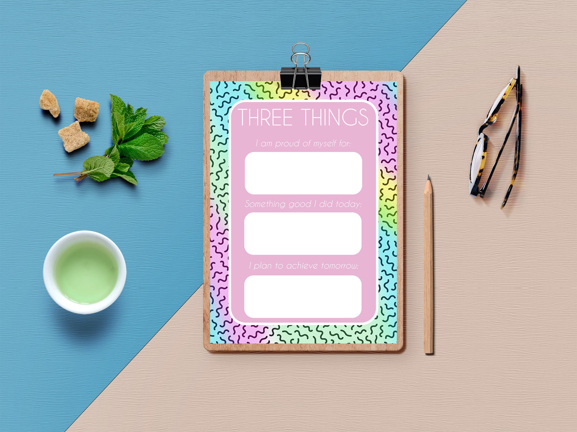 Three Things Love Good Proud Pad A6 Notepad - Funny Gift
