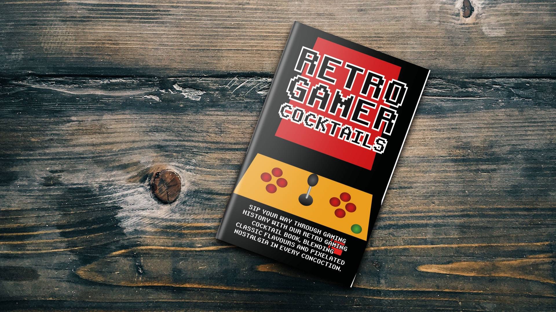 Retro Gamer Cocktail Book - Mini Adult Drink Recipe Book Gift