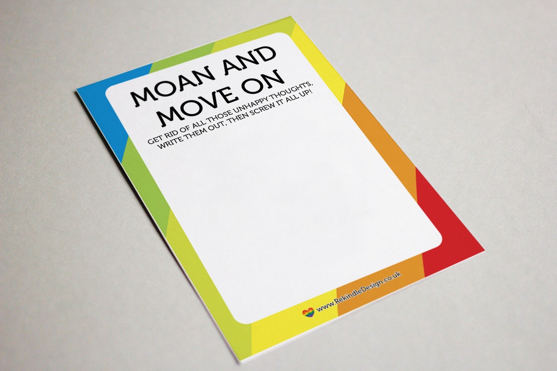 Moan And Move On Notepad Moan & Move on Pad A6 Notepad Self Care Mental Health - Etsy UK