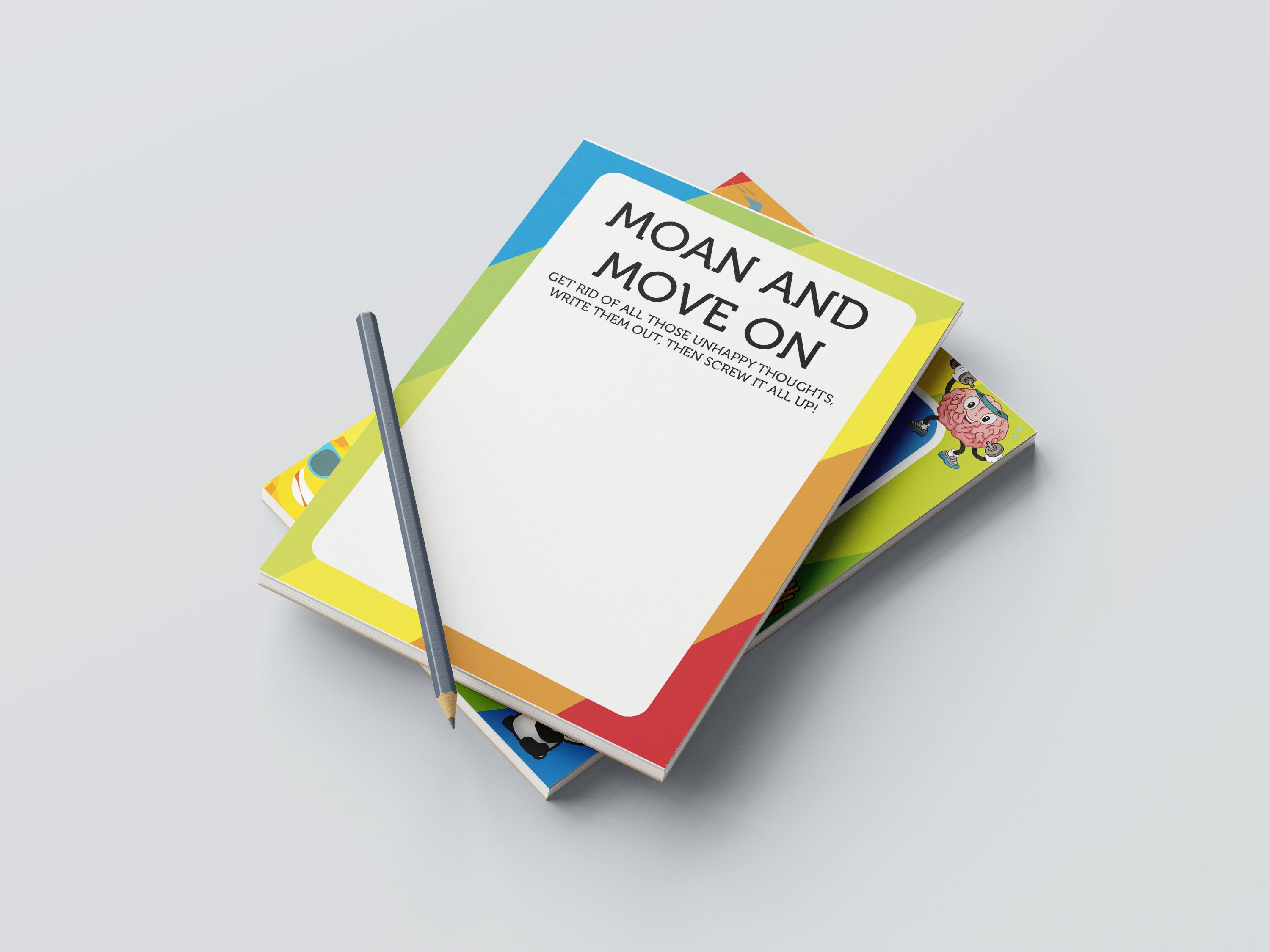 Moan and Move On Notepad - Funny Mindfulness Journal - Joke Gift for Dad